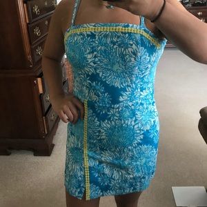 Blue and yellow Lilly Pullitzer dress
